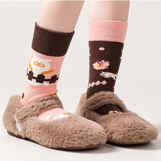 Family Set Piggy Socks