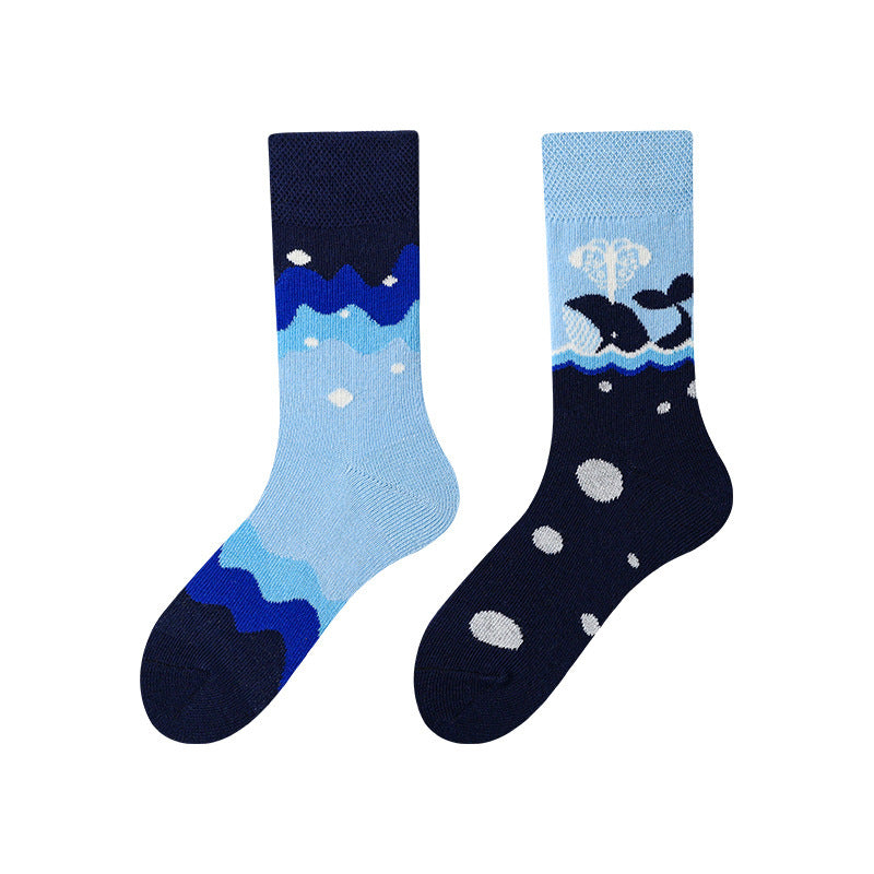 Family Set Whales and the Ocean Socks