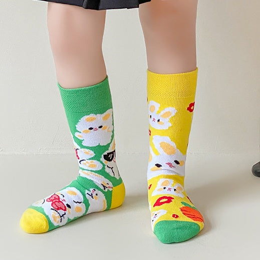 Kid's Rabbit and Carrot Socks